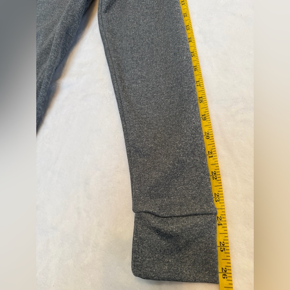 Nike Size M Dri-FIT Full Zip Hoodie Gray with Pink Swoosh Athletic Sweatshirt - Picture 6 of 13